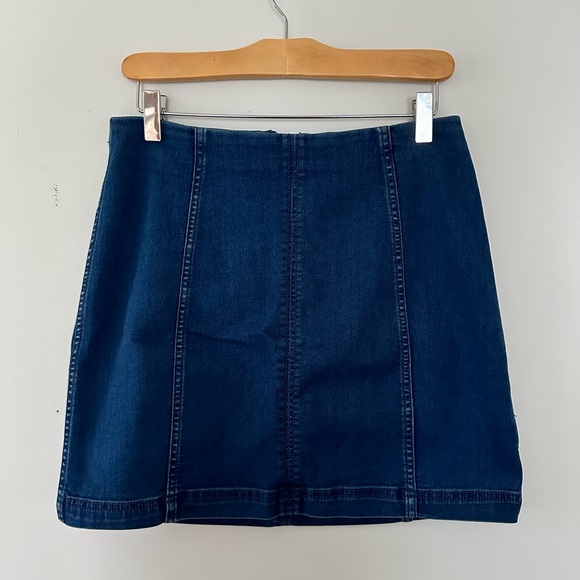 Free People Denim Mini Skirt - Picture 1 of 3